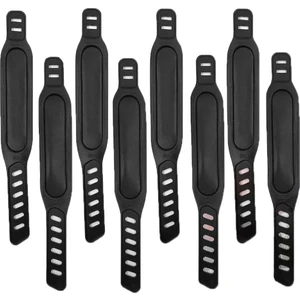 8 Adet Egzersiz Bisiklet Pedal Kayışları Ayarlanabilir Pedal Kayışları Ayak Pedal Kayışları Döner Egzersiz Bisikleti Ev Veya Spor Salonu (Yurt Dışından)