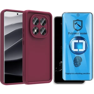 Xiaomi Redmi Note 14 Pro 5G Kılıf Kamera Korumalı Zore Ananas Kapak + Polymer Nano Ekran Koruyucu