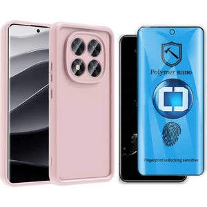 Xiaomi Redmi Note 14 Pro 5G Kılıf Kamera Korumalı Zore Ananas Kapak + Polymer Nano Ekran Koruyucu