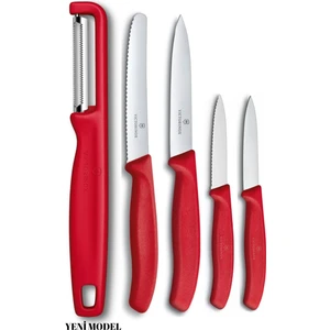 Swissclassic Soyacaklı Kırmızı Bıçak Seti