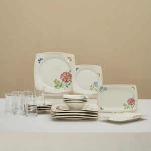 Forever Bone Velora 26 Parça 6 Kişilik Kahvaltı Takımı