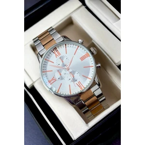 Güncel Vitrin Premium Infinity Ipc Kaplama Gümüş Rose Erkek Kol Saati