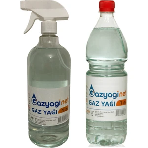 Gazyağı 1 Lt Pet ve 1 Lt Sprey (Zift, Zincir ve Motor Temizleyici, Gaz Sobası ve Gaz Lambası Yakıtı)