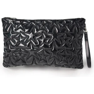 Yıldız Desenli Zarif Siyah Portföy El Çantası