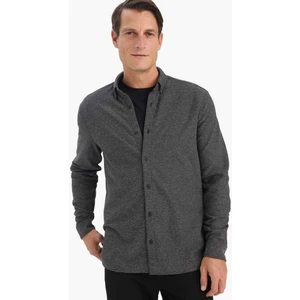 Regular Fit Polo Yaka Uzun Kollu Gömlek E8860AX25WN