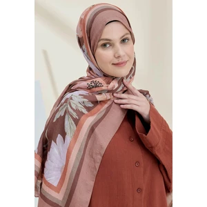 Gül Desen Bambu Şal