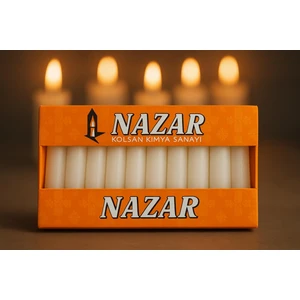 Anka Naturel 40 Adet Ekonomik Beyaz Bakkal Mum