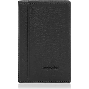 Cengiz Pakel Hakiki Deri Kartlık 2305-Siyah