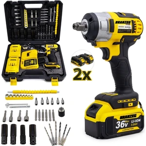 Branzeg 36V Setli New Seri Brushless Motor Etp Batarya Şarjlı Somun Sıkma & Torklu Vidalama