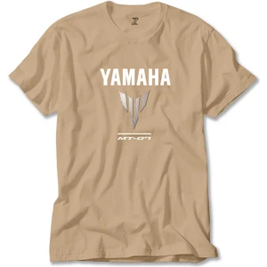 Yamha MT07 Logo Krem Tişört Liyada