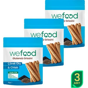 glutensiz Grissini Çörekotu & Chia 40 g 3'lü