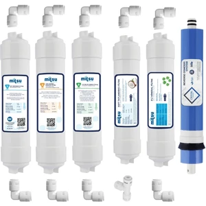 Milsuart Kapalı Kasa Su Arıtma Cihazı 10lu Filtresi Standart Membranlı Set