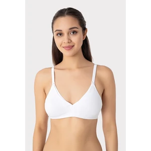 Arma Yıldız 3 Adet Beyaz Kadın Pamuklu Emzirme Sütyeni Balensiz Hamile Lohusa Esnek Yumuşak Kumaş