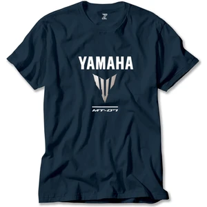 Yamha MT07 Logo Lacivert Tişört Liyada