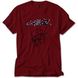 Gorillaz Head Kırmızı Tişört Liyada