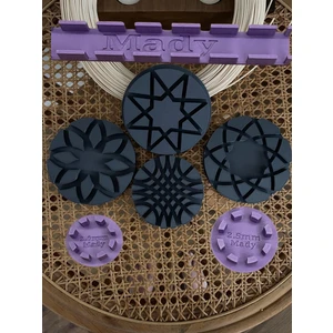 Mady Aksesuar Rattan Örme Kalıbı, Şablon,kalıp Seti 7'li Set