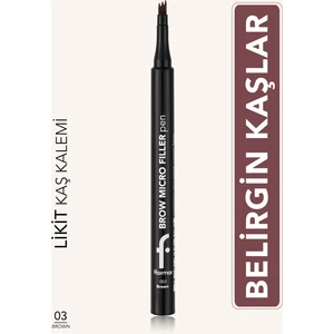 Brow Micro Filler Tarayıcı Keçe Uçlu Kaş Kalemi (03 Brown) 8682536093033