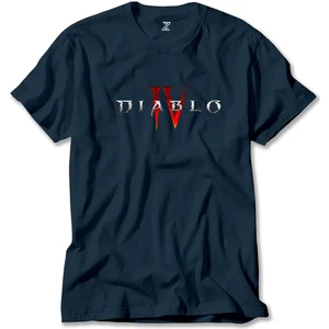 Diablo Iv Logo Lacivert Tişört Liyada