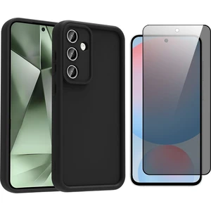 Samsung Galaxy S24 FE Kılıf Kamera Korumalı Zore Ananas Kapak + Hayalet Ekran Koruyucu