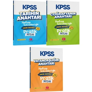 Anahtar Kitaplar Yayınevi 2026 KPSS Hafıza Teknikleriyle Müzik Destekli Pratik 3'lü