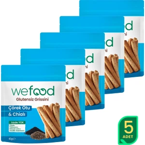 glutensiz Grissini Çörekotu & Chia 40 g 5'li