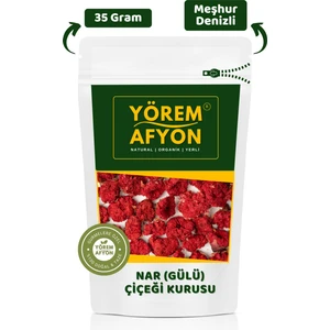 Yörem Afyon Meşhur Denizli Irlıganlı Yöresinden Tomurcuk Nar Çiçeği Kurusu, Nar Gülü (Punica Granatum) | 35GR.