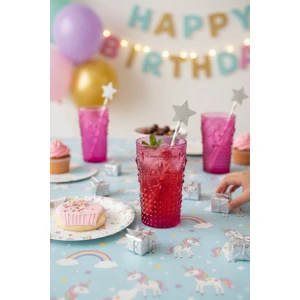 EW's Kitchenware Akrilik Pembe Uzun Bardak & Su Meşrubat Bardağı 750 ml ( Cam Değildir )