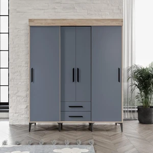 Izmir Sürgülü Kapaklı 2 Çekmeceli Dolap Mdf