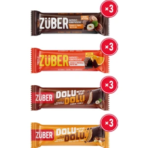 Mix Meyve Bar Paketi x 12 Adet (Dolu Dolu Fındıklı ve Fıstıklı Meyve Bar 30 gr, Portakallı ve Fındıklı Meyve Bar 40 gr)
