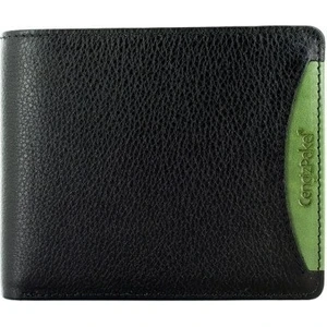 Cengiz Pakel Hakiki Deri Erkek Cüzdan 27448-Siyah-Yeşil