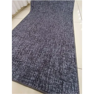 Meta Halı Yıkanabilir Kaymaz Tabanlı Briella Kesme Rulo Halı Yolluk Antrasit