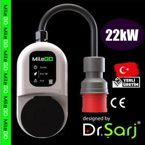 MileGO 22kw Şarj İstasyonu - Taşınabilir Yüksek Kaliteli Üstün Performanslı AC Elektrikli Araç Şarj Cihazı