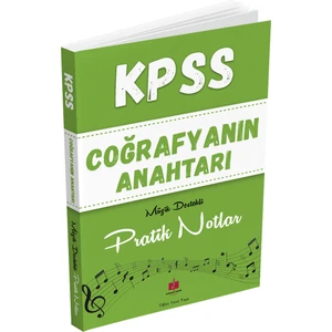 Anahtar Kitaplar Yayınevi 2025 KPSS Coğrafyanın Anahtarı Hafıza Teknikleriyle Müzik Destekli Pratik Notlar