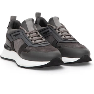 Erkek Gri %100 Deri Sneaker Ayakkabı 50315605-VR024