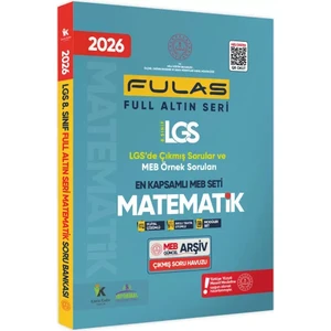 Karakutu Yayınları 2026 8.Sınıf Full LGS Altın Seri (FULAS) MATEMATİK MEB Çıkmış Soru Bankası Modüler Seti Çözümlü