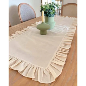 Fırfırlı Keten Runner