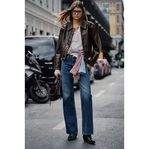 Kadın Victoria Classic Denim Gölgeli Koyu Mavi Jean Pantolon 101072-90539