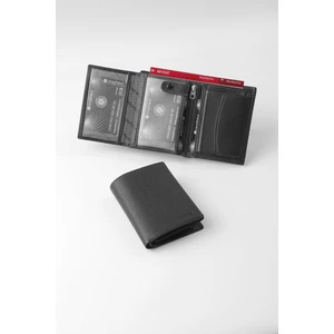 Cengiz Pakel Hakiki Deri Erkek Cüzdan -13690 - Siyah