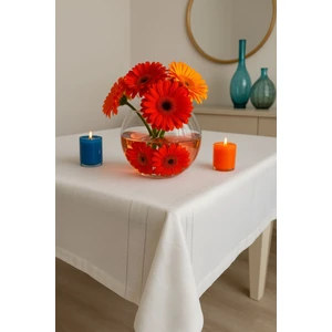 Zeria Home Dertsiz Leke Tutmaz Keten Görünümlü  Colber Masa Örtüsü