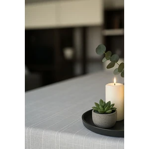 Zeria Home Dertsiz Leke Tutmaz Keten Görünümlü  Colber Masa Örtüsü