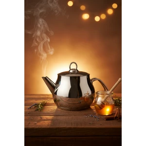 YUNUSOĞLU HOME Küre 1.5 Litre Paslanmaz Çelik Bitki Çayı Demliği