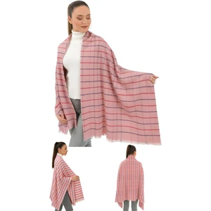 Maruf Shop 1 Adet Kadın Büyük Bedene Uygun Yumuşak Dokulu Kışlık Desenli Atkı Omuz Şalı