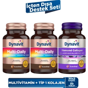 Diamond Collagen&Hyaluronic Acid + Multi-Daily 30 Kapsül X 2