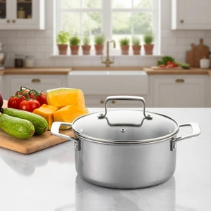 Pro Tri Ply Derin Tencere Çelik 24 cm