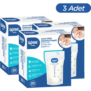 Wee Baby Süt Saklama Poşeti Seti (20x3 60 Adet)