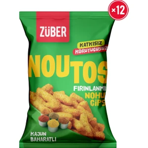 Noutos Fırınlanmış Nohut Cipsi Kajun Baharatlı  55g X 12 Paket
