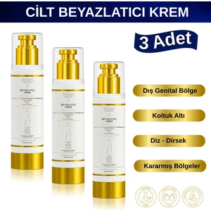 Elysian Essence Cilt Beyazlatıcı | Kararma Giderici Krem 3'lü Set - Genital Bölge, Koltuk Altı, Bikini Bölgesi, Dirsek ve Vücut 100ML