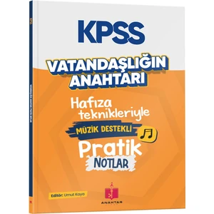 Anahtar Kitaplar Yayınevi 2026 KPSS Vatandaşlığın Anahtarı Hafıza Teknikleriyle Müzik Destekli Pratik Notlar