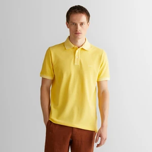 Erkek Sarı Regular Fit Polo