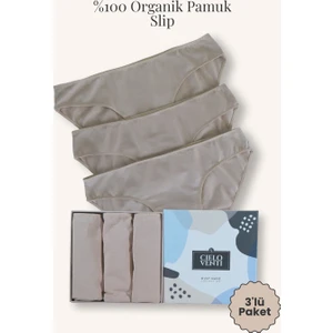 Must Have | 3'lü Organik Pamuk Slip Külot